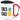 Dies, das, Ananas – Karabinerbecher 330 ml – Weiß/Rot – Mit Deckel – Ansicht 1 #farbe_weiss-rot
