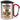 Anti-Stress Tasse für Bäcker – Karabinerbecher 330 ml – Silber/Rot – Mit Deckel – Ansicht 1 #farbe_silber-rot