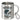 Lieber einen schlechten Tag am Wasser als einen guten Tag im Büro – Edelstahlbecher 400 ml – Silber – Mit Karabiner – Ansicht 1 #farbe_silber