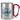 Lieblings-Onkel – Karabinerbecher 330 ml – Silber/Rot – Ohne Deckel – Ansicht 1 #farbe_silber-rot
