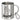 Reingeschaut – Edelstahlbecher 400 ml – Silber – Mit Karabiner – Ansicht 1 #farbe_silber