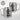 Ich habe zwei Titel: Mama und Oma – und ich rocke sie beide – Karabinerbecher 330 ml – Silber/Silber – Ohne Deckel – Ansicht 3 #farbe_silber-silber