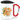 Spritz up your life – Karabinerbecher 330 ml – Weiß/Rot – Mit Deckel – Ansicht 1 #farbe_weiss-rot