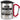 Ich bin Trainerin, was ist deine Superkraft? – Karabinerbecher 330 ml – Silber/Rot – Mit Deckel – Ansicht 1 #farbe_silber-rot