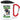 Anti-Stress Tasse für Golfer – Karabinerbecher 330 ml – Weiß/Rot – Mit Deckel – Ansicht 1 #farbe_weiss-rot