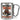 Anti-Stress Tasse für Autorinnen – Karabinerbecher 330 ml – Silber/Silber – Ohne Deckel – Ansicht 1 #farbe_silber-silber