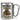 Anti-Stress Tasse für Schreiner – Karabinerbecher 330 ml – Silber/Silber – Ohne Deckel – Ansicht 1 #farbe_silber-silber