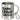 Glühwein-Tankstelle mit Namen – Edelstahlbecher 400 ml – Silber – Mit Karabiner – Ansicht 1 #farbe_silber