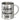 Zuhause ist, wo der Glühweinstand steht – Edelstahlbecher 400 ml – Silber – Ohne Deckel und Karabiner – Ansicht 1 #farbe_silber