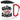 Glühschwein – Karabinerbecher 330 ml – Weiss/Rot – Mit Deckel – Ansicht 1 #farbe_weiss-rot