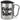 Partner in Wine – Karabinerbecher 330 ml – Silber/Silber – Mit Deckel – Ansicht 1 #farbe_silber-silber