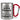 Nach dem dritten Glühwein sing ich Weihnachtslieder rückwärts – Karabinerbecher 330 ml – Silber/Rot – Ohne Deckel – Ansicht 1 #farbe_silber-rot