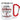 Ich trinke Glühwein nur an Tagen mit G und mittwochs – Karabinerbecher 330 ml – Weiss/Rot – Ohne Deckel – Ansicht 1 #farbe_weiss-rot