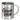 Glühwein-Crew – Edelstahlbecher 400 ml – Silber – Ohne Deckel und Karabiner – Ansicht 1 #farbe_silber