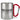 Mulled Wine Mood – Karabinerbecher 330 ml – Silber/Rot – Ohne Deckel – Ansicht 1 #farbe_silber-rot