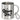 Glühweinfee im Retro-Look – Edelstahlbecher 400 ml – Silber – Mit Karabiner – Ansicht 1 #farbe_silber