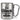 Ein Glühwein kommt selten allein – Karabinerbecher 330 ml – Silber/Silber – Ohne Deckel – Ansicht 1 #farbe_silber-silber