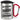 Ich brauch keinen Therapeuten, ich brauche einen Glühweinstand – Karabinerbecher 330 ml – Silber/Rot – Mit Deckel – Ansicht 1 #farbe_silber-rot
