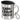 Glühwein-Tankstelle mit Namen – Edelstahlbecher 400 ml – Silber – Mit Deckel und Karabiner – Ansicht 1 #farbe_silber