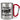 Nur noch einen, versprochen – Karabinerbecher 330 ml – Silber/Rot – Ohne Deckel – Ansicht 1 #farbe_silber-rot