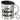 Lieber Glühwein als schlechte Laune – Edelstahlbecher 400 ml – Silber – Mit Deckel und Karabiner – Ansicht 1 #farbe_silber