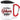 Mein Bluttyp: Glühwein positiv – Karabinerbecher 330 ml – Weiss/Rot – Mit Deckel – Ansicht 1 #farbe_weiss-rot