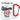 Glühweinfee mit Namen – Karabinerbecher 330 ml – Weiss/Rot – Ohne Deckel – Ansicht 1 #farbe_weiss-rot