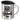 Ich bin nur wegen des Glühweins hier – Edelstahlbecher 400 ml – Silber – Mit Deckel – Ansicht 1 #farbe_silber