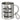 Die erste Tasse ist zum Aufwärmen, der Rest ist Tradition – Edelstahlbecher 400 ml – Silber – Mit Karabiner – Ansicht 1 #farbe_silber