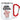 Glühschwein – Karabinerbecher 330 ml – Weiss/Rot – Ohne Deckel – Ansicht 1 #farbe_weiss-rot