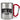 Hot Wine Club – Karabinerbecher 330 ml – Silber/Rot – Ohne Deckel – Ansicht 1 #farbe_silber-rot