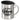 Mein Bluttyp: Glühwein positiv – Edelstahlbecher 400 ml – Silber – Mit Deckel – Ansicht 1 #farbe_silber
