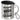 Ich brauch keinen Therapeuten, ich brauche einen Glühweinstand – Edelstahlbecher 400 ml – Silber – Mit Deckel und Karabiner – Ansicht 1 #farbe_silber