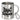 Glühschwein – Edelstahlbecher 400 ml – Silber – Mit Karabiner – Ansicht 1 #farbe_silber