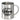 Mein Bluttyp: Glühwein positiv – Edelstahlbecher 400 ml – Silber – Ohne Deckel und Karabiner – Ansicht 1 #farbe_silber