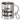 Lieber Glühwein als schlechte Laune – Edelstahlbecher 400 ml – Silber – Mit Karabiner – Ansicht 1 #farbe_silber