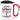 Ich trinke Glühwein nur an Tagen mit G und mittwochs – Karabinerbecher 330 ml – Weiss/Rot – Mit Deckel – Ansicht 1 #farbe_weiss-rot