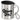 Glühweinfee im Retro-Look – Edelstahlbecher 400 ml – Silber – Mit Deckel und Karabiner – Ansicht 1 #farbe_silber
