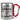 Ich trinke Glühwein nur an Tagen mit G und mittwochs – Karabinerbecher 330 ml – Silber/Rot – Ohne Deckel – Ansicht 1 #farbe_silber-rot