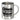 Glühwein löst keine Probleme, Wasser aber auch nicht – Edelstahlbecher 400 ml – Silber – Ohne Deckel und Karabiner – Ansicht 1 #farbe_silber