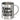 Glühwein-Tankstelle mit Namen – Edelstahlbecher 400 ml – Silber – Ohne Deckel und Karabiner – Ansicht 1 #farbe_silber