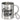 Glühwein-Crew – Edelstahlbecher 400 ml – Silber – Mit Karabiner – Ansicht 1 #farbe_silber