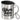 Glühwein-Besties mit zwei Namen – Edelstahlbecher 400 ml – Silber – Mit Deckel und Karabiner – Ansicht 1 #farbe_silber