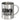 Glühwein o'clock – Edelstahlbecher 400 ml – Silber – Ohne Deckel und Karabiner – Ansicht 1 #farbe_silber
