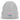 Eigenes Logo oder Foto – Kinder-Beanie in Grau meliert, Ansicht 1 #farbe_grau-meliert