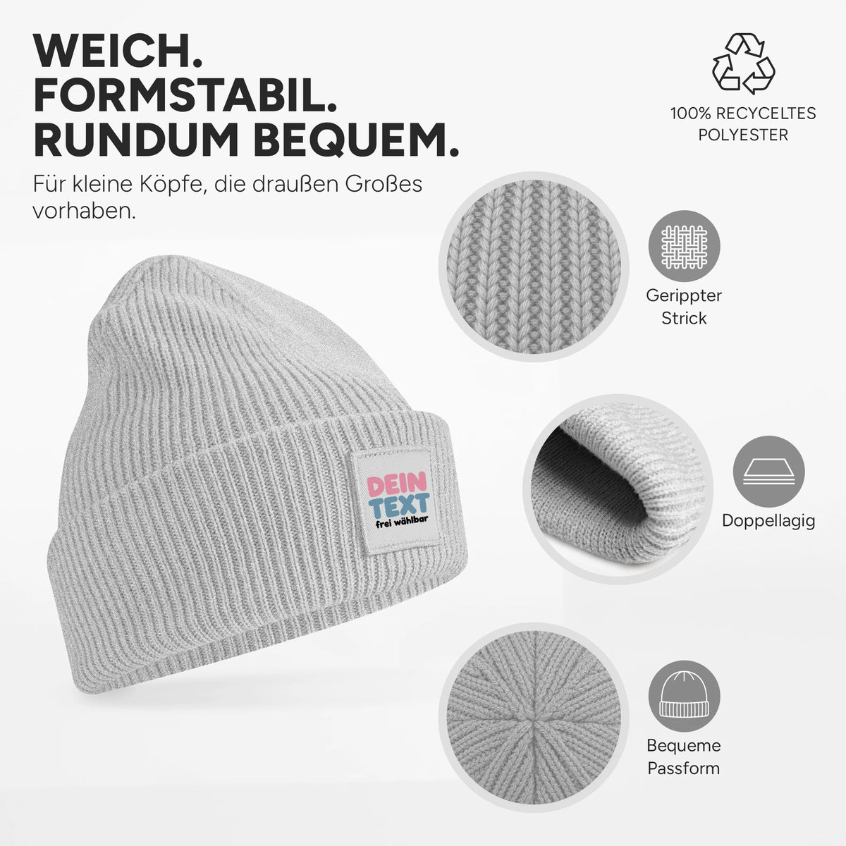 Weich, dehnbar und doppellagig