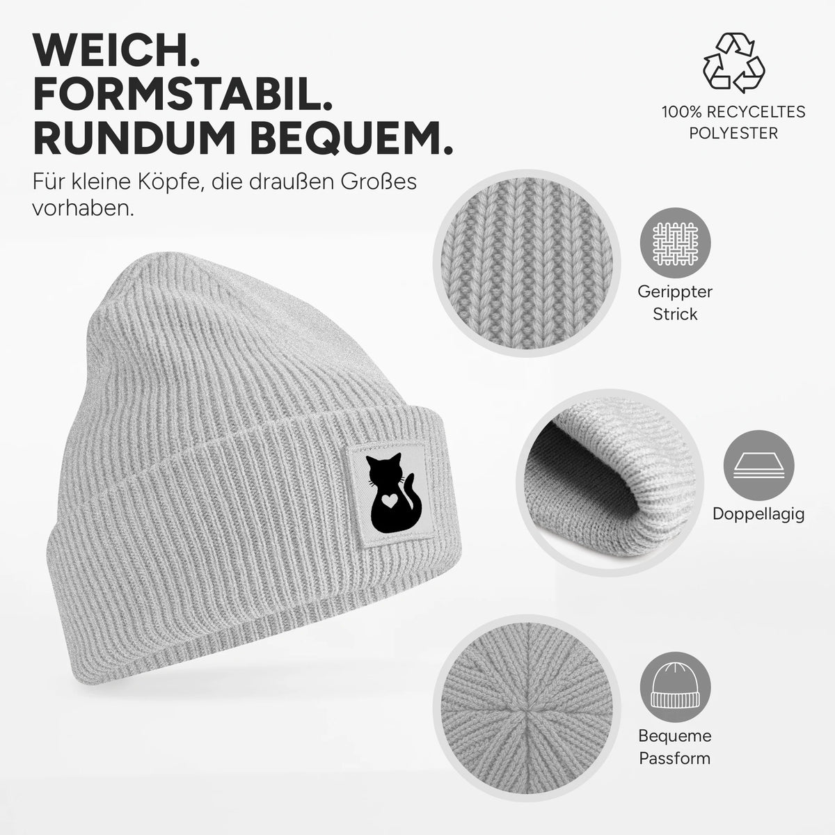 Weich, dehnbar und doppellagig