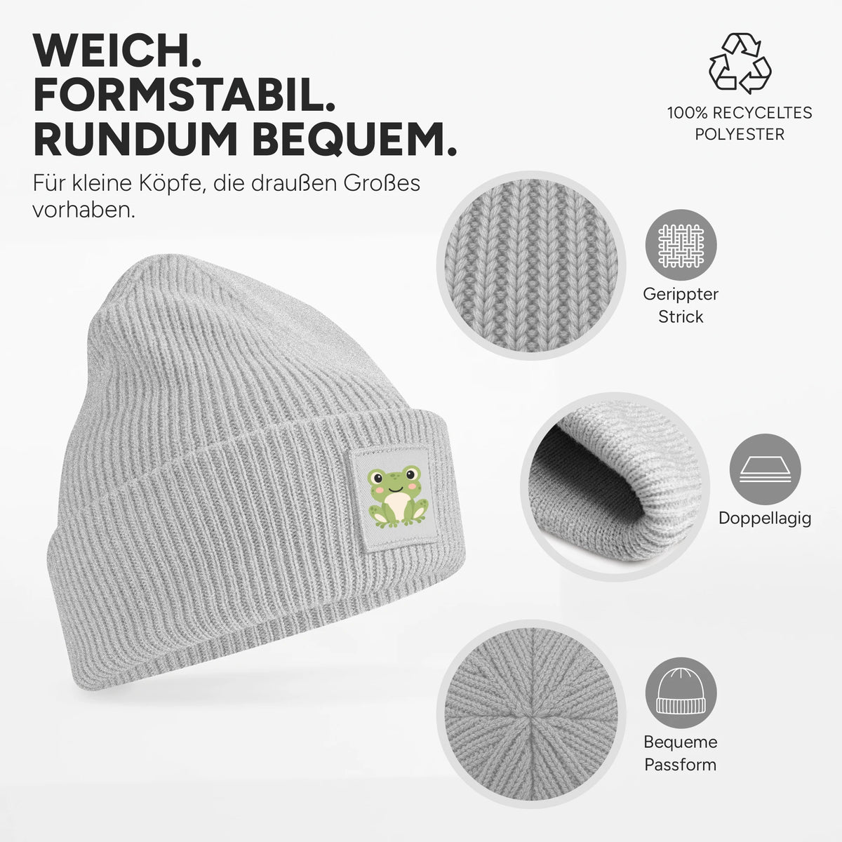 Weich, dehnbar und doppellagig