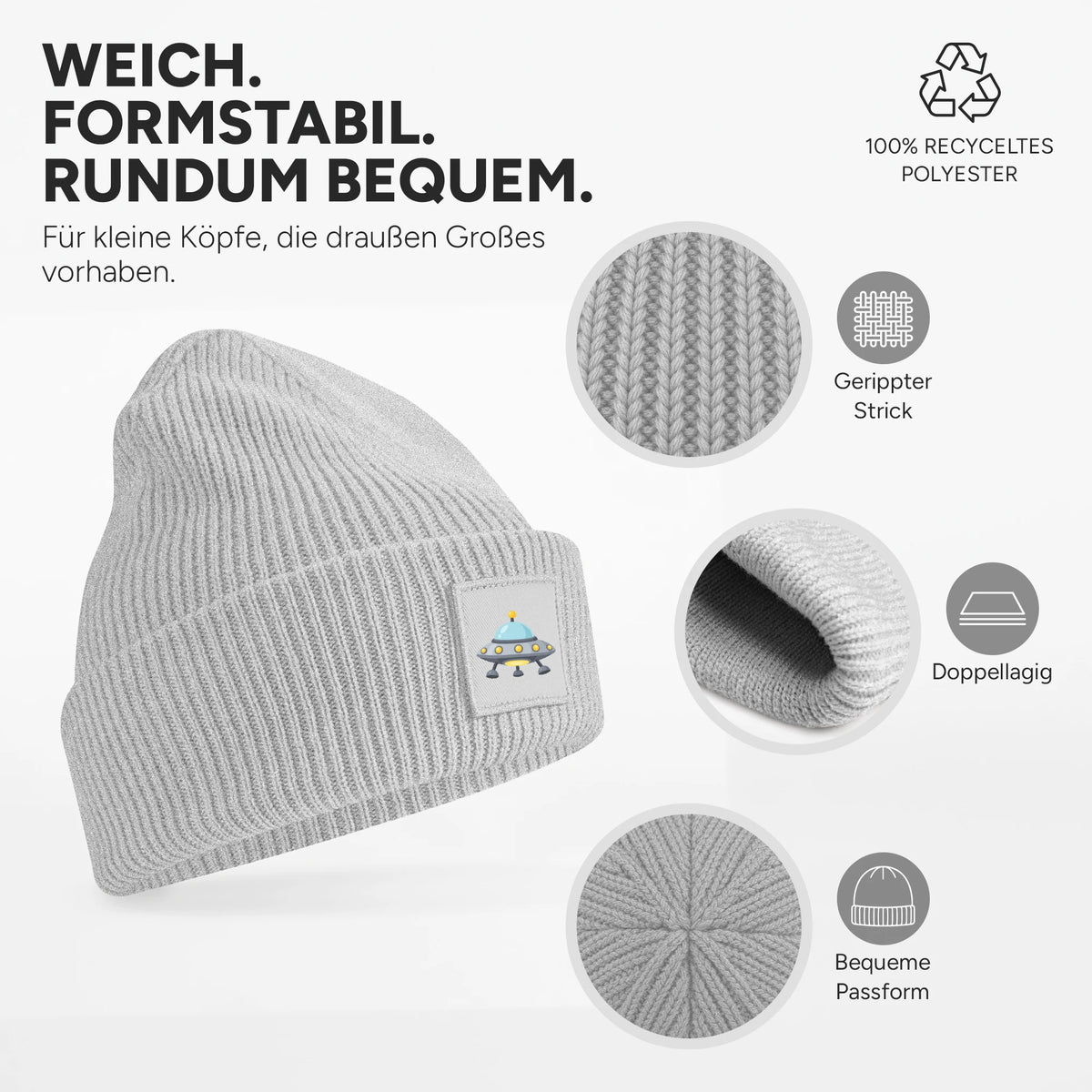 Weich, dehnbar und doppellagig