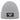 Aus dem Weg, ich gehe Gassi – Rippstrick-Beanie in Grau meliert, Ansicht 1 #farbe_grau-meliert